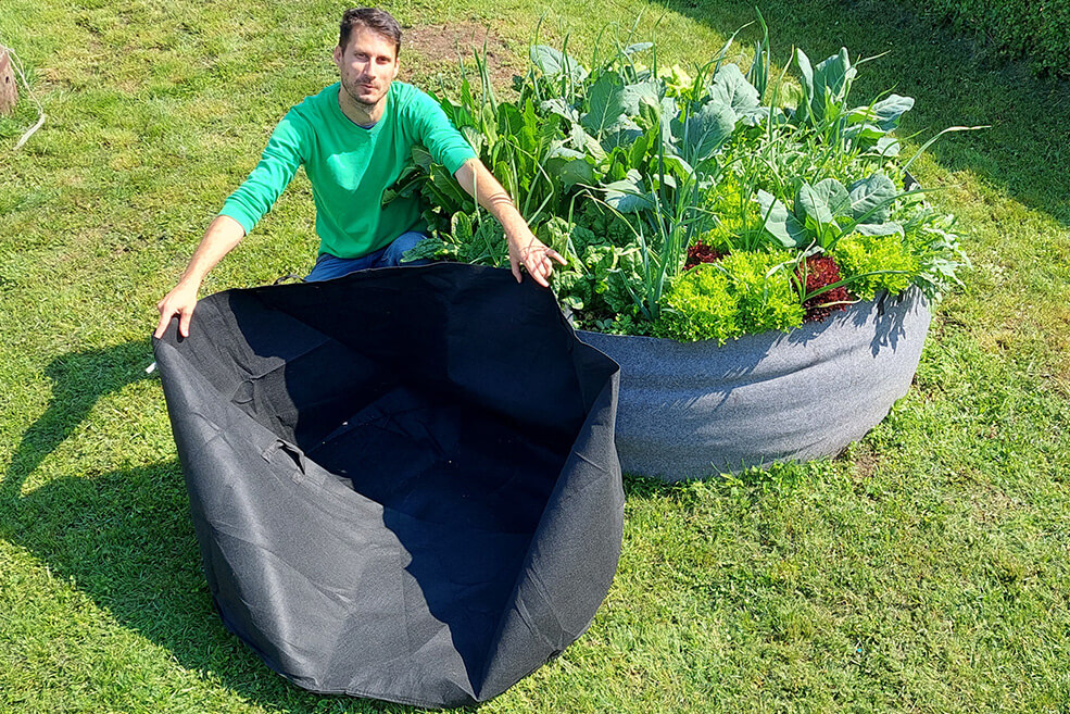 Hochbeet 567 l schwarz