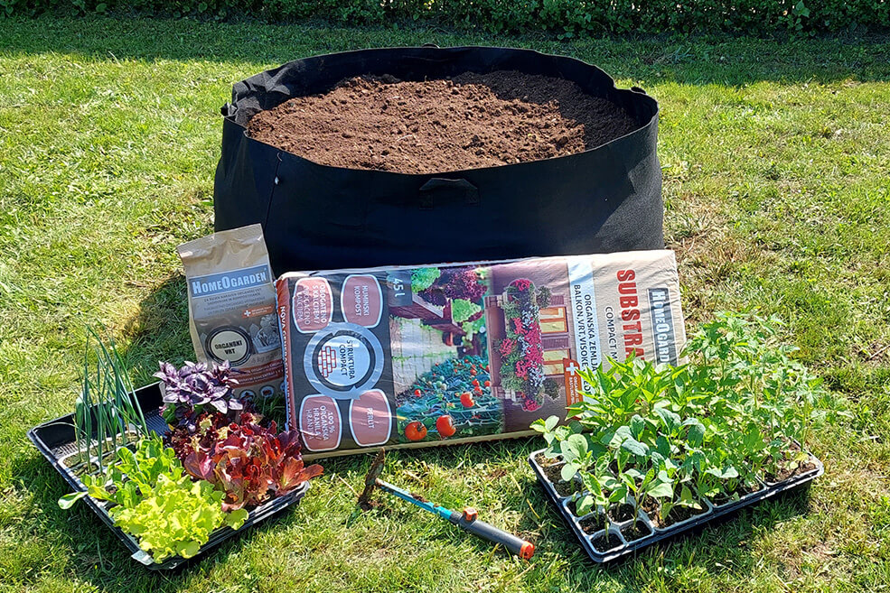 Hochbeet 567 l schwarz