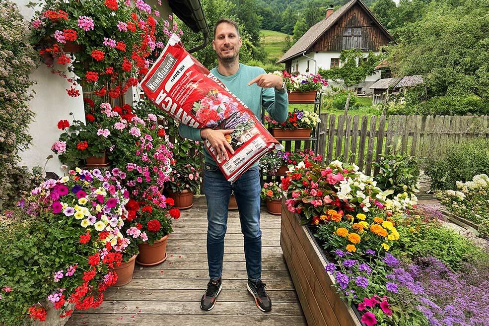 Blumenerde Balkon